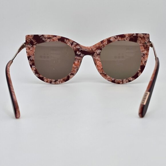 Krewe Laveau Nylon Brandy 24K Gold Frame Rose Gold Mirror Cat Eye Sunglasses main image 10